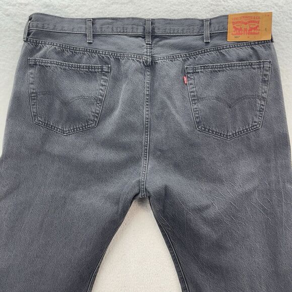 Levi's 501 Original Straight Leg Jeans Men 52x32 Black American Preppy Denim - Picture 7 of 10